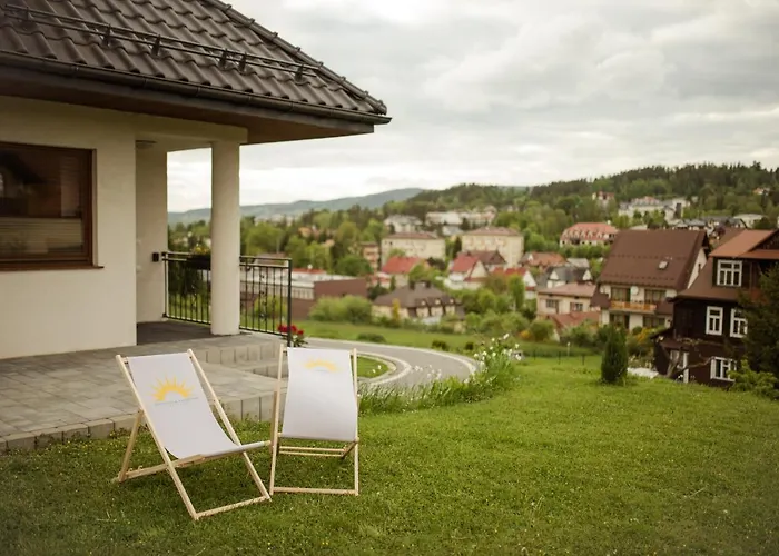 Apartament Sloneczna Rapsodia - Blisko Parku Zdrojowego - Piekny Widok - Ogrod - Taras